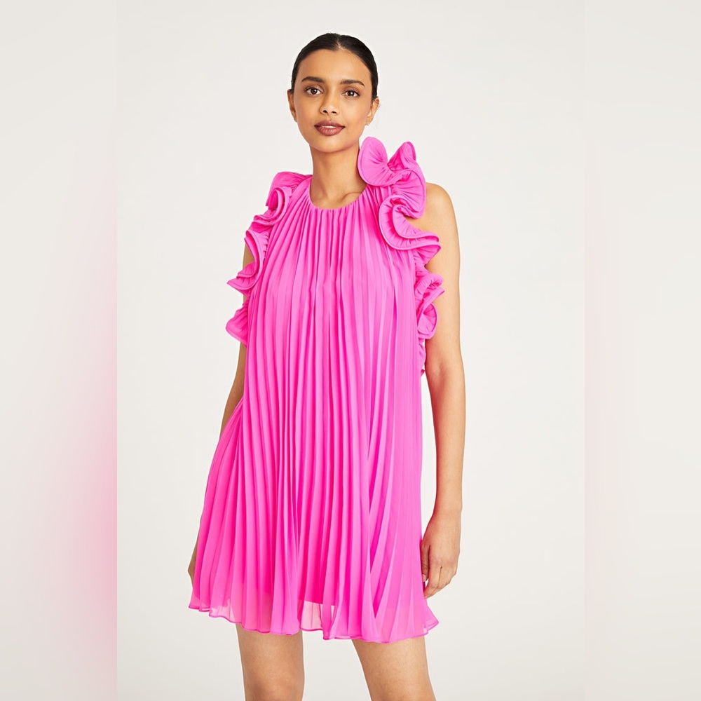 Amur Mimi Dress In Pink Hydrangeas